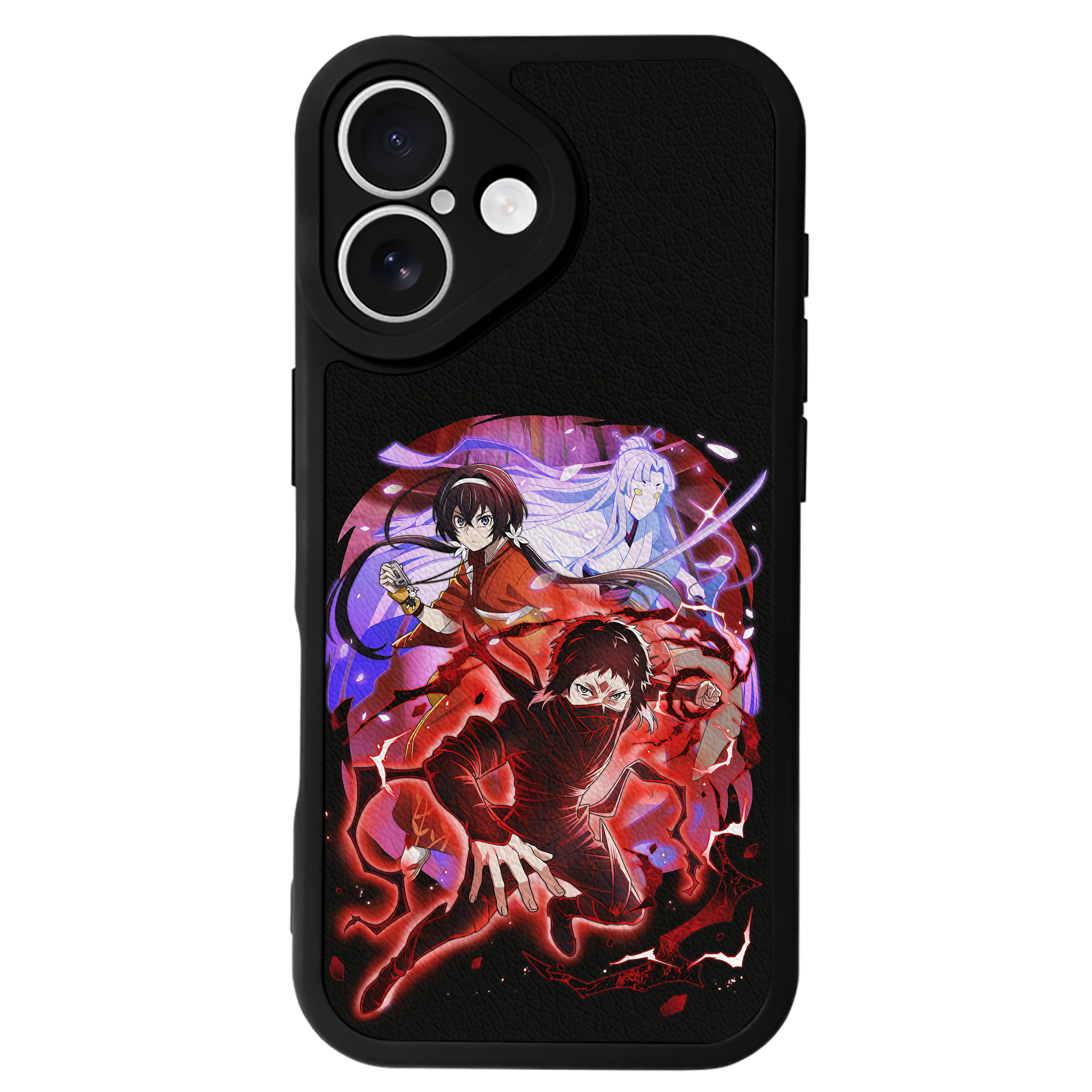 （画像用） 文豪ストレイドッグス Bungo Stray Dogs 【iPhone 16シリーズ対応】シリコンスマホケース（レザー調） 材質：シリコン